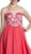 Strapless Pleated A-Line Evening Dress