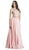Embellished Fitted A-Line Evening Gown