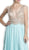 Embellished Plunging V-Neck Evening Dress