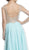 Embellished Plunging V-Neck Evening Dress