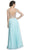 Embellished Plunging V-Neck Evening Dress