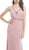 Sheer Embellished Sheath Evening Dress