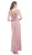 Sheer Embellished Sheath Evening Dress