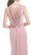 Sheer Embellished Sheath Evening Dress