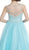 Embellished Illusion Bateau Evening Gown