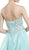 Crystal Embellished Strapless Evening Gown
