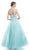 Crystal Embellished Strapless Evening Gown