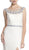 Fitted Illusion Bateau Evening Dress