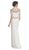 Fitted Illusion Bateau Evening Dress