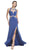 Bedazzled Halter Sheath Prom Dress