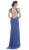 Bedazzled Halter Sheath Prom Dress