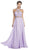 Embellished Halter Neck A-line Prom Dress