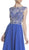 Embellished Illusion Bateau Prom Dress