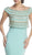 Bedazzled Bateau Neck Fitted Prom Dress