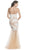 Strapless Embellished Fitted Prom Dress