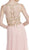 Sleeveless Sheer Bateau A-line Prom Dress