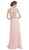 Sleeveless Sheer Bateau A-line Prom Dress