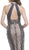 Sequined Halter Sheath Evening Dress
