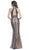 Sequined Halter Sheath Evening Dress