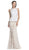 Lace Jewel Neck Sheath Evening Dress