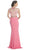 Embellished Cap Sleeve Fitted Prom Dress