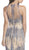 Sequined Illusion Halter Sheath Evening Dress