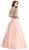 Two Piece Embroidered Evening Ballgown