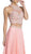 Two Piece Embellished Halter Prom Dress