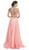 Two Piece Embellished Halter Prom Dress