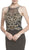 Bedazzled Illusion Halter Fitted Evening Dress