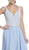 Embellished Plunging V-neck A-line Evening Dress