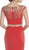 Embellished Illusion Bateau Neck Evening Dress