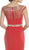 Embellished Illusion Bateau Neck Evening Dress