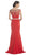Embellished Illusion Bateau Neck Evening Dress