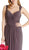 Ruched V-neck Evening Fitted Dress