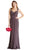 Ruched V-neck Evening Fitted Dress