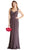 Ruched V-neck Evening Fitted Dress