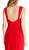 Ruched V-neck Evening Fitted Dress
