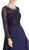 Ornate Long Sleeve Mother of Bride Dress