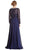 Ornate Long Sleeve Mother of Bride Dress