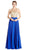 Illusion Halter A-line Prom Dress