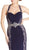 Lace Halter Sheath Evening Dress