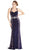 Lace Halter Sheath Evening Dress