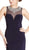 Embellished Illusion Jewel Sheath Prom Dress