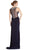 Embellished Illusion Jewel Sheath Prom Dress