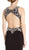 Embellished Deep V-neck Sheath Evening Dress