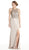 Glittering Halter Neck Sheath Evening Dress