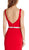 Embellished Deep V-neck Sheath Prom Dress