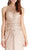 Embellished Illusion Jewel Trumpet Evening Dress