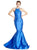 Dazzling Halter Neck Mermaid Evening Dress